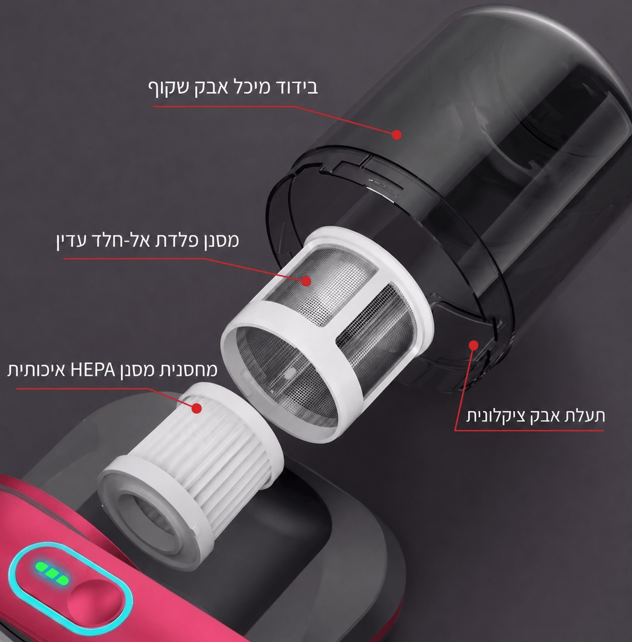 NYX | השואב היחיד שגם שואב וגם מחטא